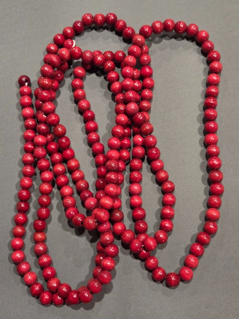 Vintage Wood Cranberry Garland
